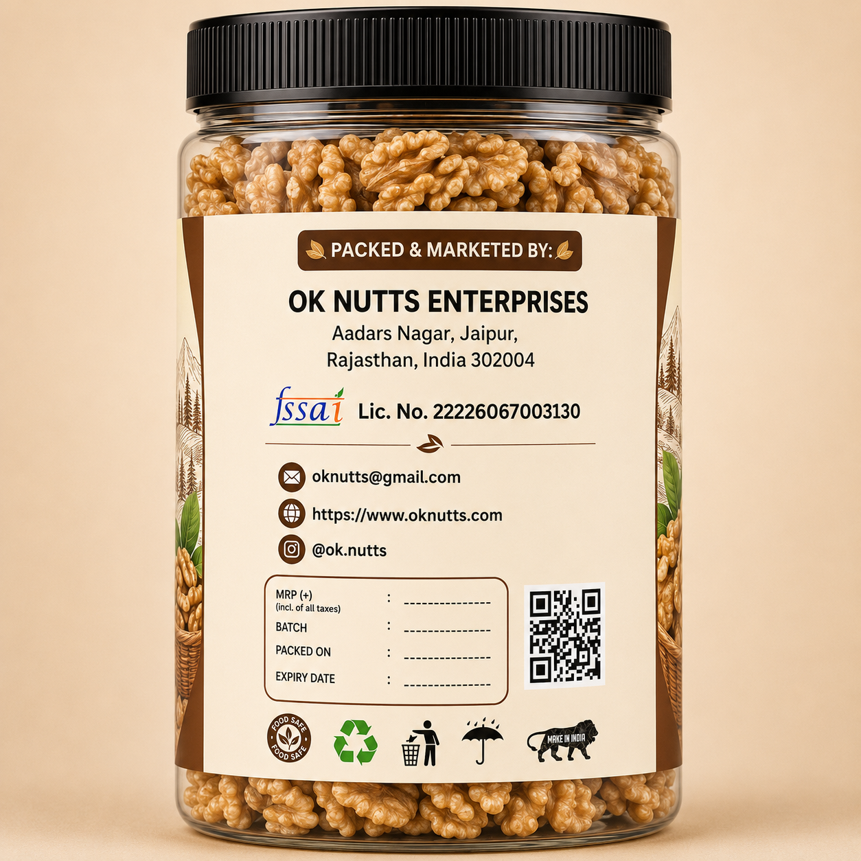 Walnut Broken Kernels California | Walnuts Without Shell, Akhrot, Dry Fruits, 100% Natural Akhrot,