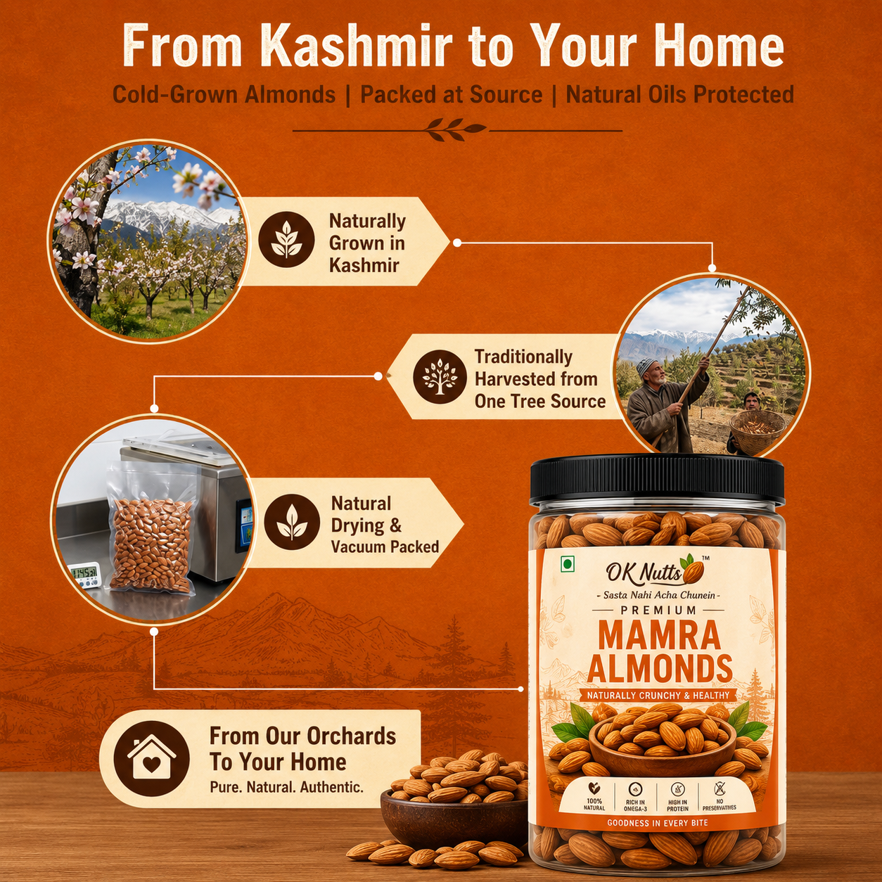 Mamra Almonds Premium  Whole Almonds