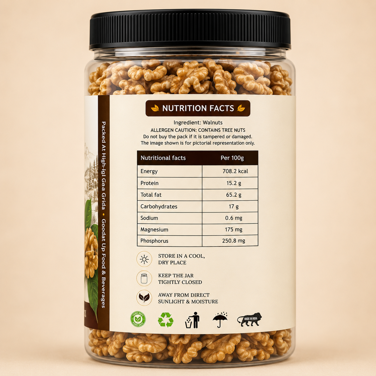 Walnut Broken Kernels California | Walnuts Without Shell, Akhrot, Dry Fruits, 100% Natural Akhrot,
